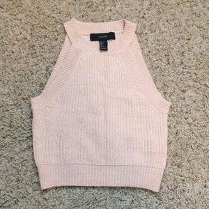 Knitted halter tank top